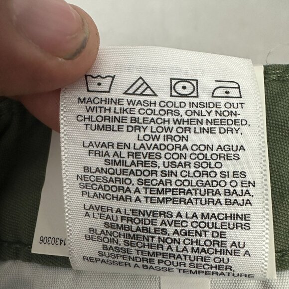 Lee Womens 4 Inch Shorts Olive Grove Size 18 Cotton Stretch High Quality - Picture 7 of 10